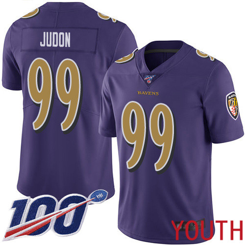 Baltimore Ravens Limited Purple Youth Matt Judon Jersey NFL Football #99 100th Season Rush Vapor Untouchable->youth nfl jersey->Youth Jersey
